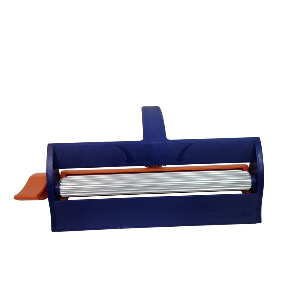 FISKARS Paper Crimper Blue Orange Scrapbook Roller Cardmaking Craft Tool
